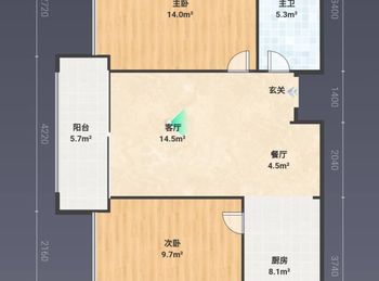 「红河」弥勒湖泉春风,2室2厅二手房出售,报价:69万元